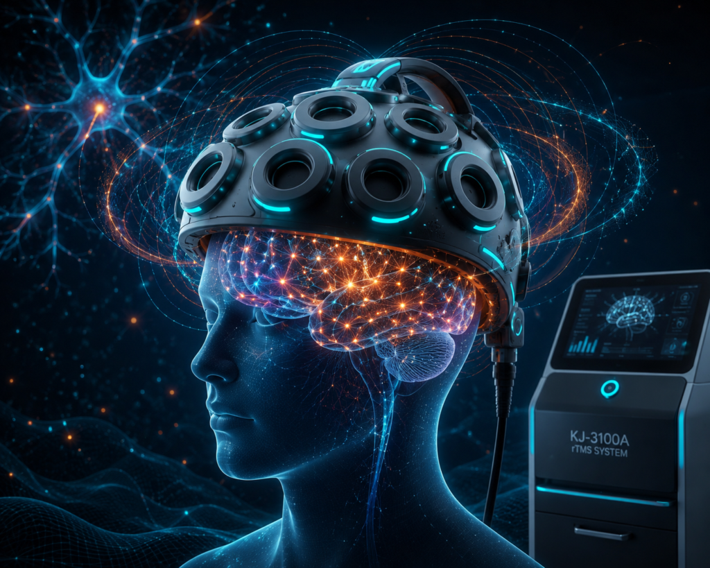 تحریک مغناطیسی مغز rTMS در کلینیک تخصصی نوروتراپی رستاک اردبیل